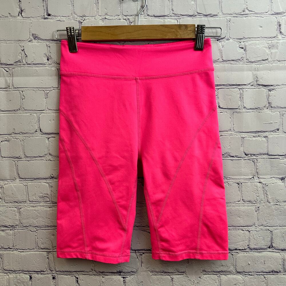 Free People Movement Biker Baby Shorts Tropical Pink Size Small Workout Gym